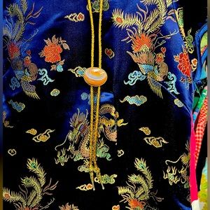 Vintage Bolo Tie - Gold Cord